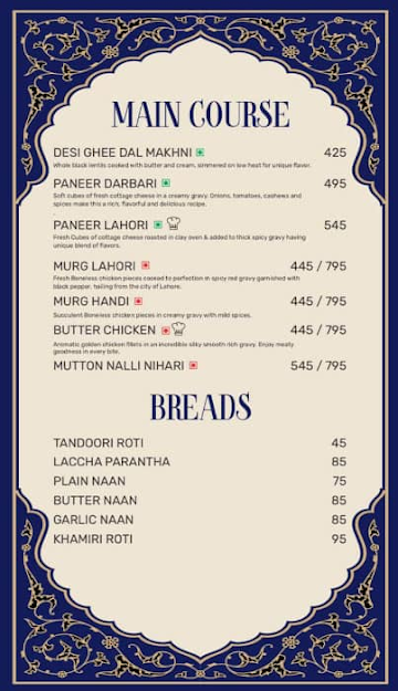 Noorani menu 