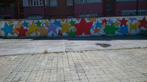 Mural De Estrellas Multicolor 