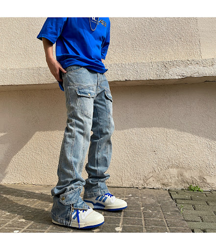 Title 1, Black Jeans Mens Loose Fitting Straight Leg Co...