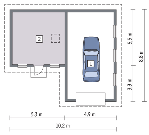 GC36a - Rzut parteru