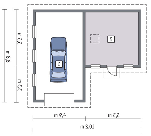 GC36a - Rzut parteru