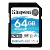 Thẻ Nhớ Kingston Sd Canvas Go Plus 64Gb – Sdg3/64Gb - Hàng Chính Hãng