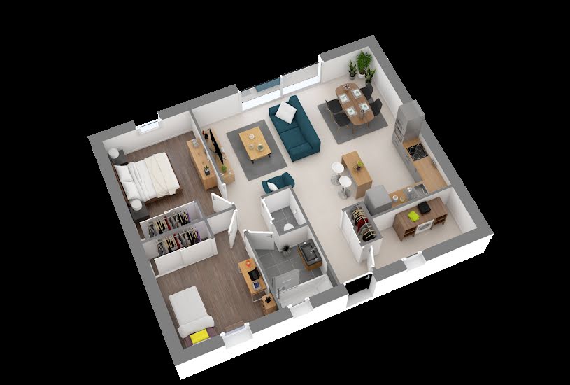  Vente Terrain + Maison - Terrain : 432m² - Maison : 66m² à Cercottes (45520) 