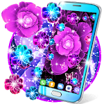 Cover Image of ดาวน์โหลด Glowing flowers live wallpaper 1.4 APK