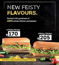 Subway menu 3