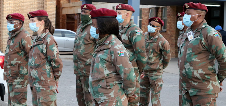 Military medics remain at hospitals after disruptions caused by Nehawu's recent strike action. File photo.