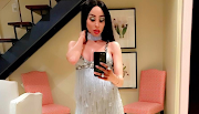 Pictures of Khanyi Mbau with pink skin caused a fuss earlier this year. 