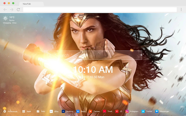 Wonder Woman HD Wallpapers New Tab Themes