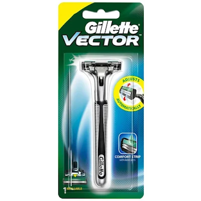 Gillette Vector Plus - Manual Shaving Razor - 20 g