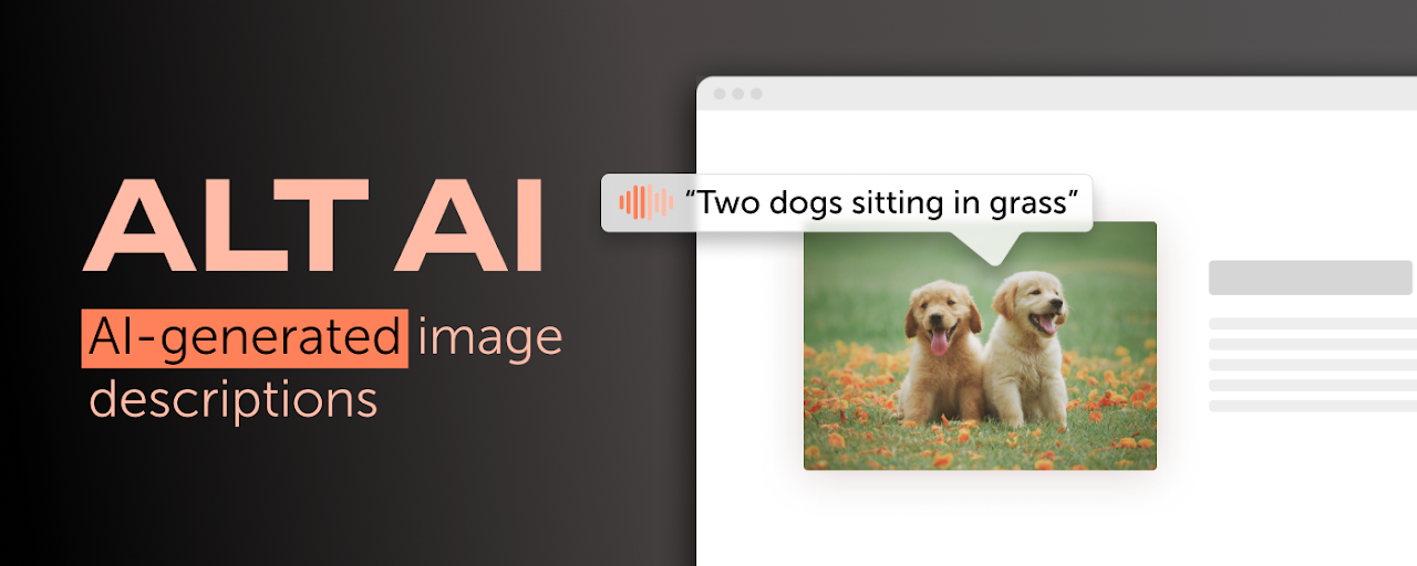 ALT AI: Add alt text to image descriptions Preview image 1