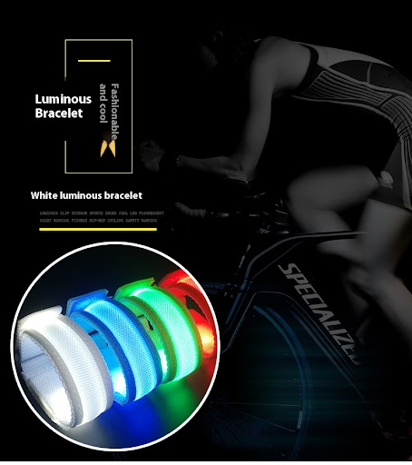 Title 9, LED Nylon Woven Party Luminous Bracelet Light u...