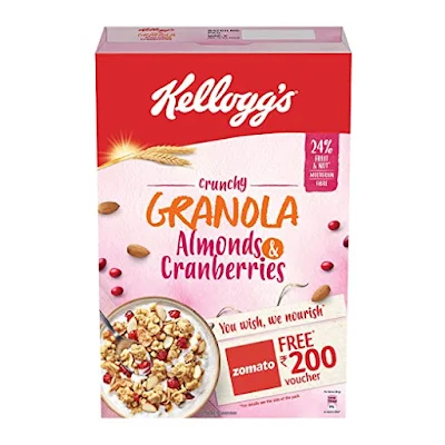 Kelloggs Kellogg'S Almonds &Amp; Cranberries Granola - 460 gm