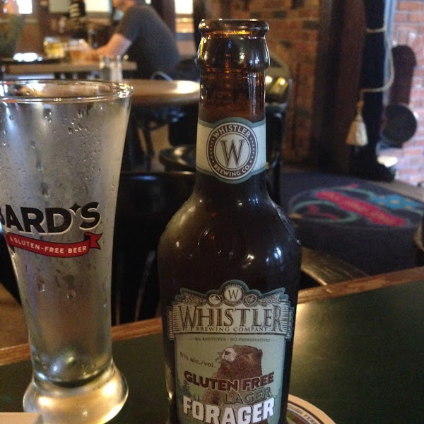 Their most popular gluten-free beer the  Lager Forager from Whistler.