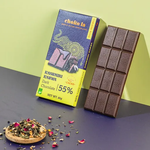 Kashmiri Kahwa Bar Dark Chocolate