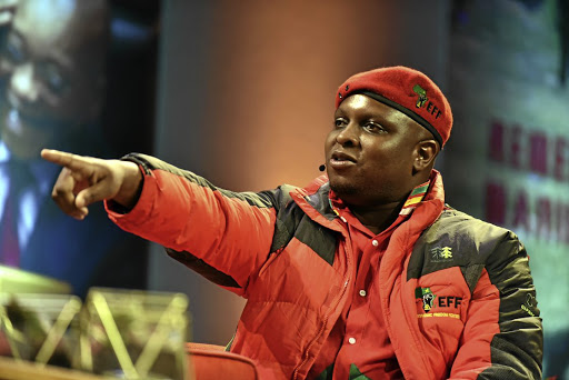 Floyd Shivambu, deputy leader of the red berets, claims Eskom CEO André de Ruyter has 'killed' the power utility. File photo.