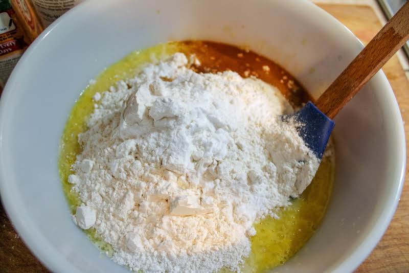 Cake Ingredients In A Bowl.