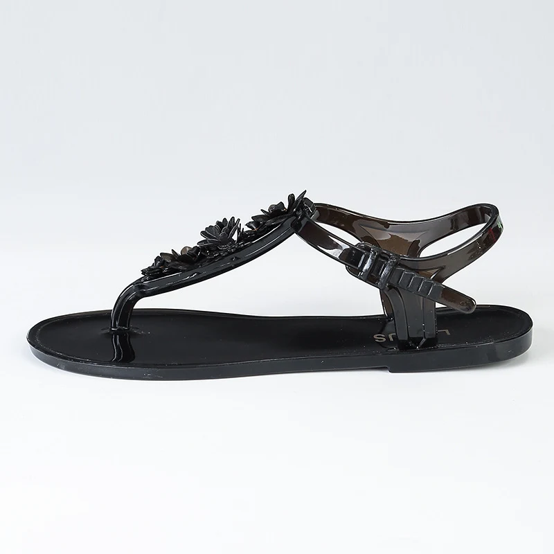 Sandalias de flores hechas a mano para mujer, chanclas de verano con hebilla en T antideslizantes y cómodas, perfectas para el verano.