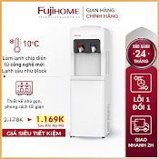 Cây Nước Nóng Lạnh Nhập Khẩu Nhật Bản Fujihome Wd5320E Tiết Kiệm Điện, Bình Tủ Máy Nước Nóng Lạnh Mini Dispenser Water