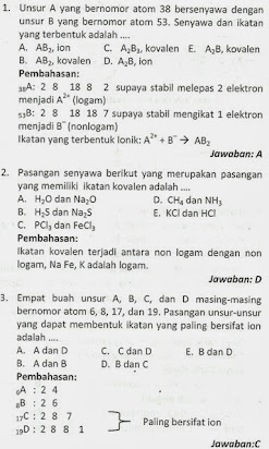 Contoh Soal Essay Ikatan Kimia Dan Pembahasannya