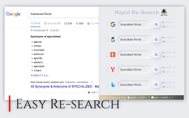 Rapid Re-Search