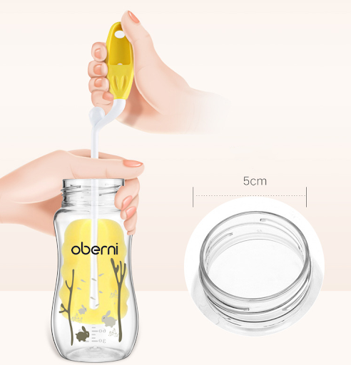 Title 1, Anti-fall and anti-flatulence baby bottle desig...