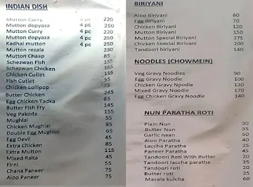 Fast And Fresh menu 