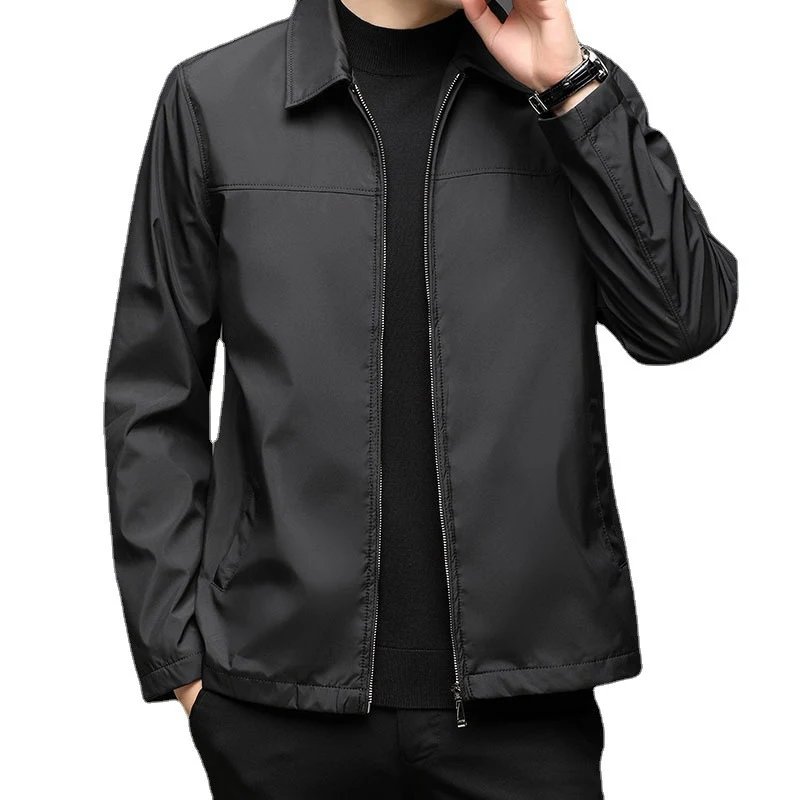 Chaqueta con solapa de otoño invierno Ropa de hombre abrigo ideal para el clima frío, estilo elegante y versátil para tu guardarropa.
