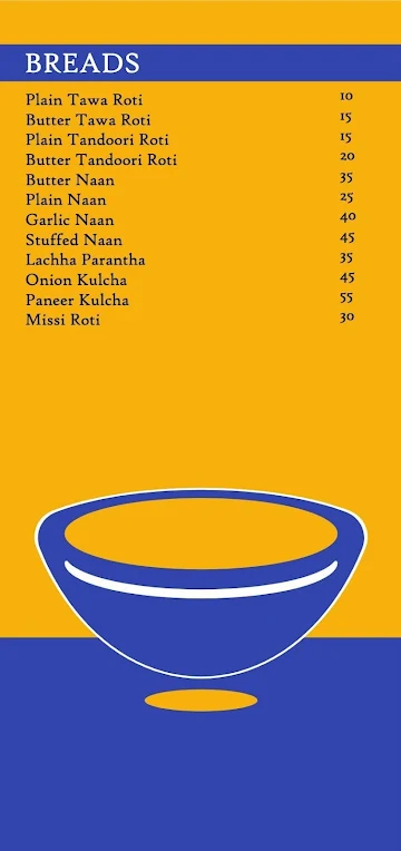 Captain Bowl menu 