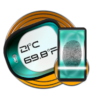 Fingerprint Body Temperature Test Calculator Prank 1.0.0 Icon