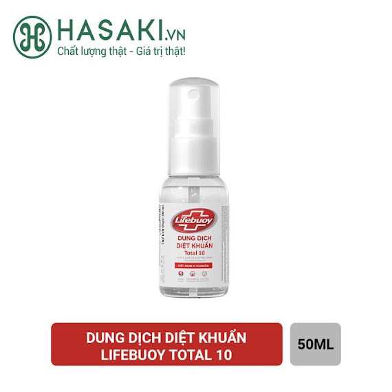 Nước Rửa Tay Khô Lifebuoy Diệt Khuẩn Total 10 50Ml