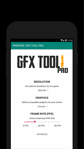 60 FPS Booster - GFX Tool PRO FOR FREE FIRE FREE