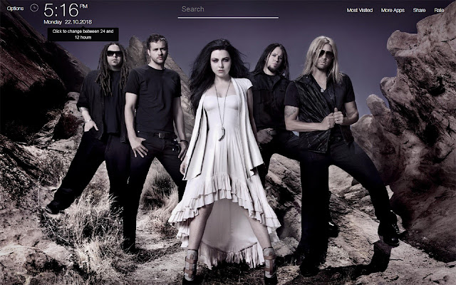 Evanescence Wallpapers FullHD New Tab