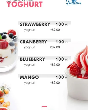 Fruit Ras menu 