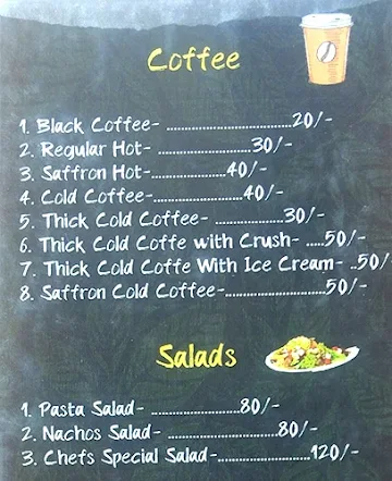 Cafe Tea Talkss menu 