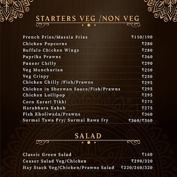 The Real Pune menu 