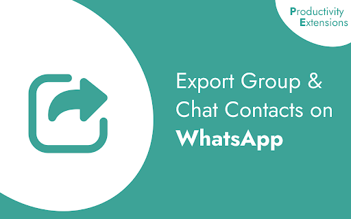 Whatsapp Group & Contacts Exporter by Productivity Extensions