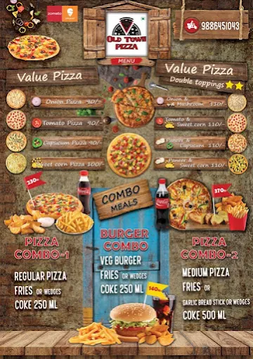 Old Town Pizza menu 