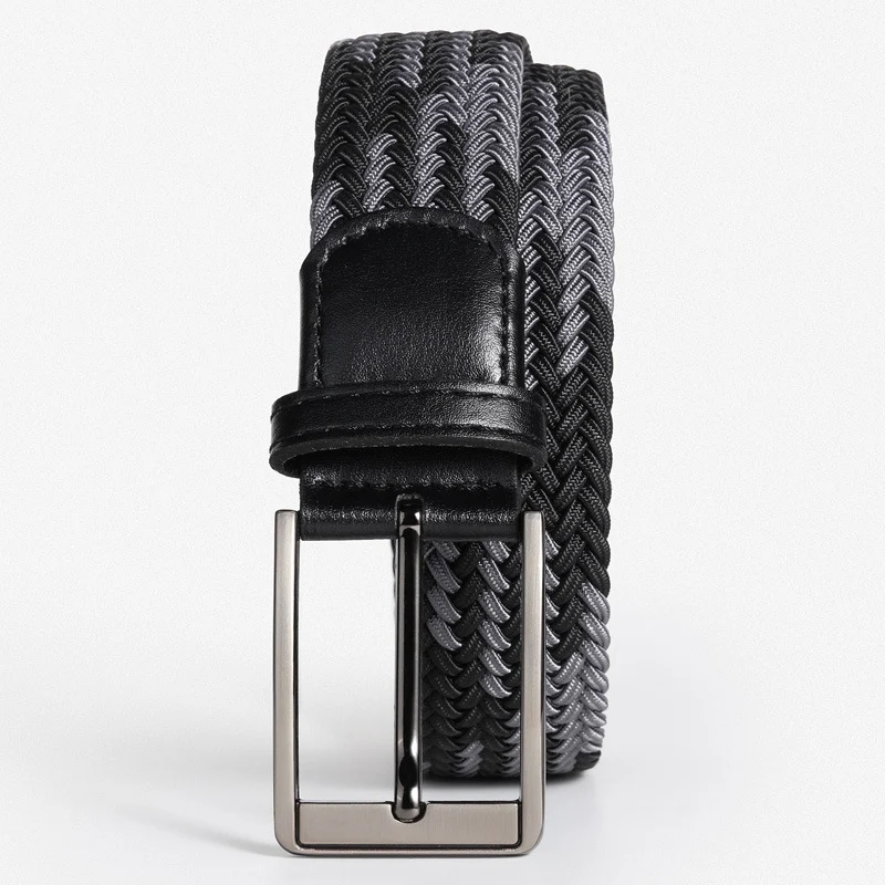 Heren dunne business casual broek met riem. Lichtgewicht en comfortabel voor werk en vrije tijd. Stijlvolle uitstraling.