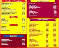 Gopal Cafe menu 1