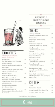 Grandmama's Cafe menu 4