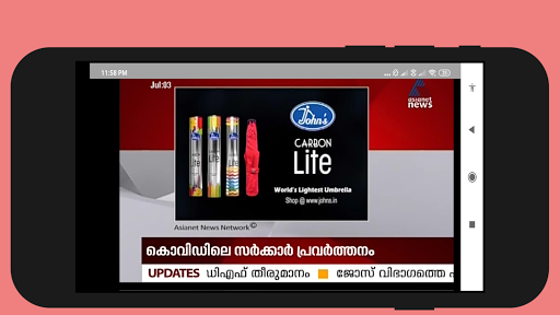 Live Malayalam News TV150 Channel