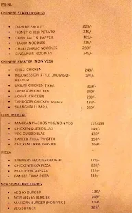 Nanda's Restaurant menu 1