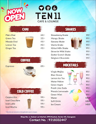 Ten 11 Lounge menu 2