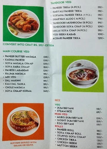 Indian Spice Xpress menu 