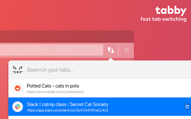 tabby - fast tab switching chrome extension