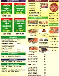 US Pizza menu 2