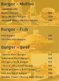 The Burger Village menu 1