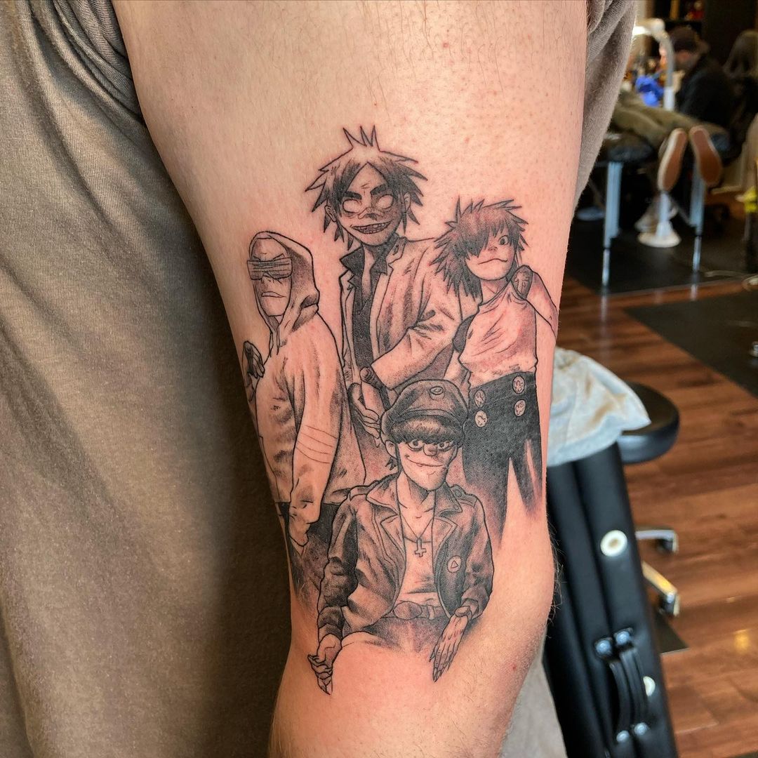 Small- Guys Gorillaz Tattoo