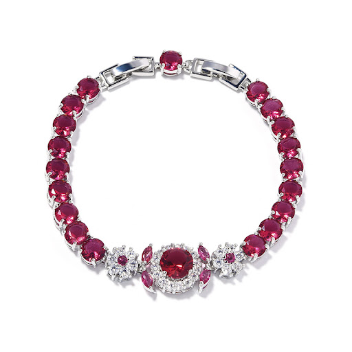 Title 5, New Flower Purple Light Luxury Womens Bracelet...