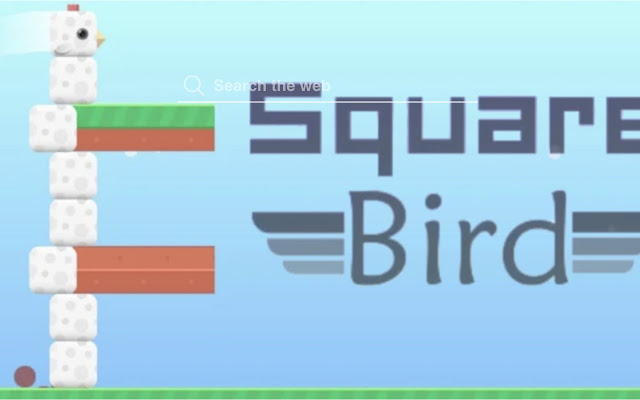 Square Bird New Tab Game Theme